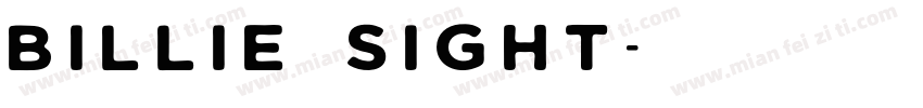 billie sight字体转换